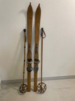 Ski (A 10), alte Holzski aus Hickory Holz in gutem Zustand