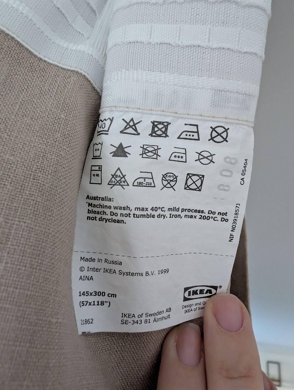 Ikea Tende: Vorhänge Leinen 145x300cm beige  – Usato da Berg TG venduto da KatRo 4