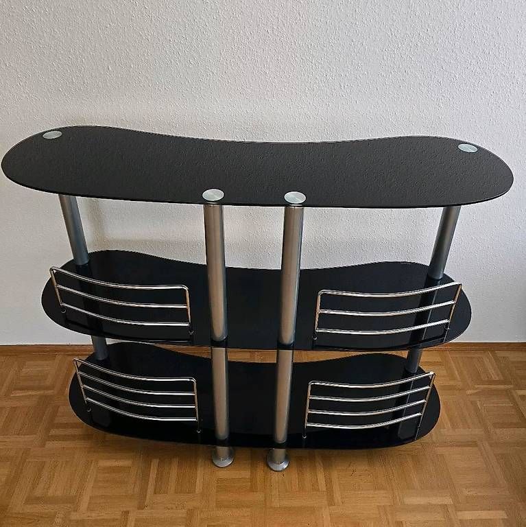 Tavoli: Moderner Bartisch - Neu und originalverpackt, Glas Schwarz – Usato da Niederwangen BE venduto da Benny.7