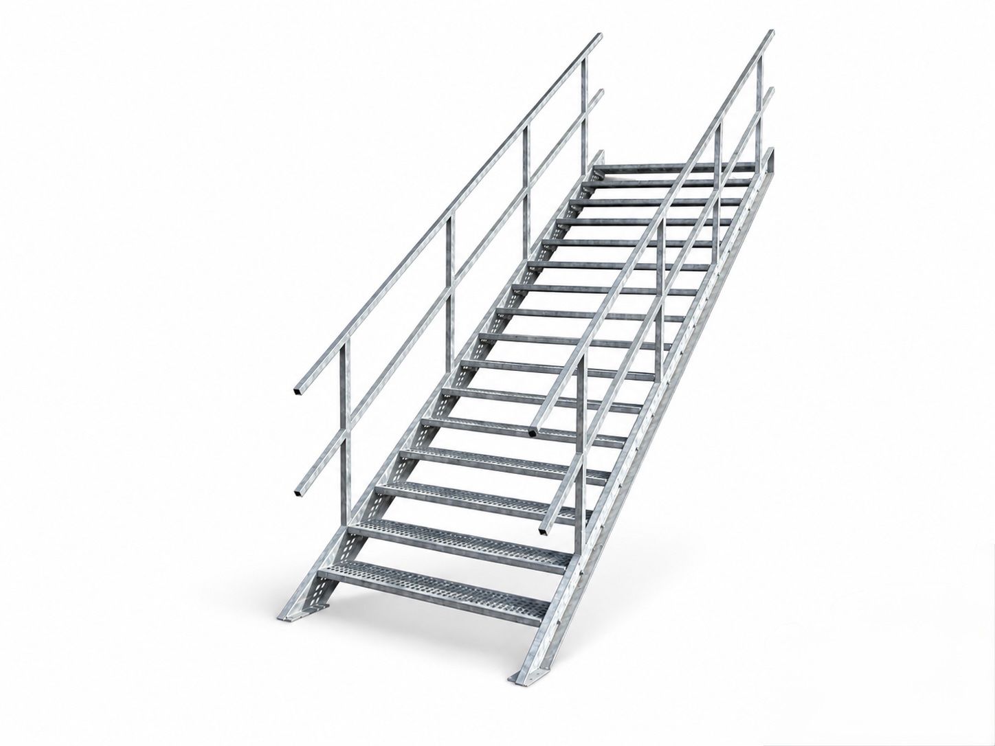 Scale: Treppe Container Stahltreppe Wangentreppe Gitterrost – Usato da Alpnach-Dorf venduto da Skai0 3