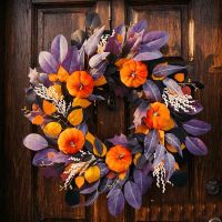 Herbst Deko Kranz 💜 gross 60 cm