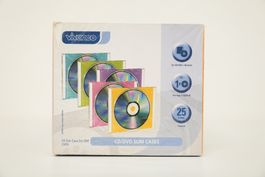 25x Vivanco CD/DVD Slim Hüllen