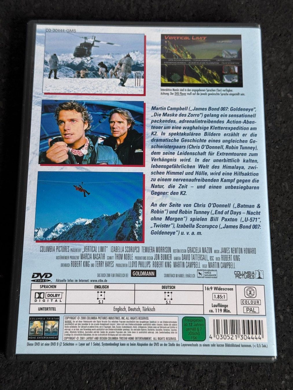 Tutti i DVDs: Vertical Limit "halt dich fest" DVD EN/DE – Usato da Fribourg venduto da tschjoly 1