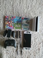 Nintendo Switch OLED Weiss inkl. Pro Controller & 3 Spiele