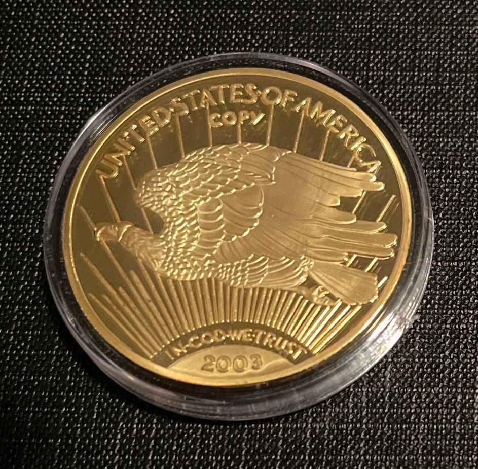 Tutti le monete: Replik Gold Eagle von 1933 / Nummer 08645 von 9999 – Nuovo e nell'imballaggio originale da Emmenbrücke venduto da inf_9dkq 1