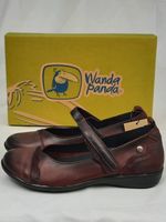 WANDA PANDA Riemchen Ballerina Echt Leder mit Klett Gr. 36