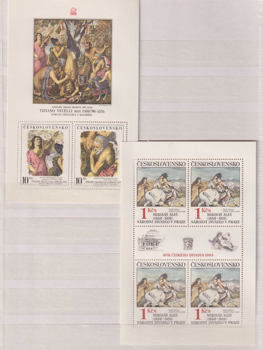 Alle Briefmarken: 2 Kleinbogen . CSSR. Postfrisch. (8) – Neu (gemäss Beschreibung) aus Koblenz von Boerse6