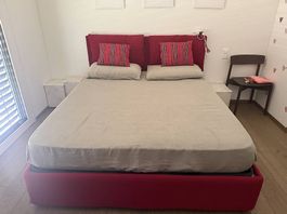 Letto marca Flou+materasso e cuscini