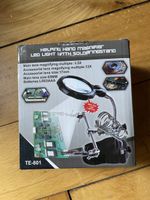 Lupenhalter mit LED Beleuchtung und Lötständer TE-801