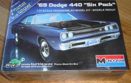 MONOGRAM '69 DODGE SUPER BEE 440 SIX PACK TURTLE WAX 1/24