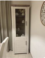  Vitrine im Landhausstil  weiss/creme