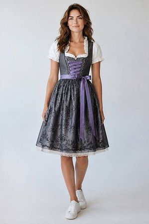 Designer-Dirndl Silk & Pearls Gr. 34 Komplettset