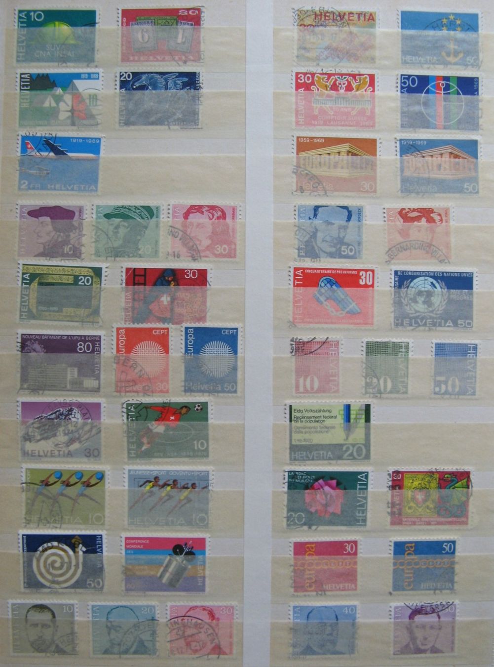 Alle Briefmarken: 1939 - 1976 Frei- und Werbemarken gestempelt – Gebraucht aus Frauenfeld von Interessent1 5