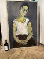 MAX OERTLI CH  ÖLGEMÄLDE AUF LEINWAND „ MARTHE“ 1970