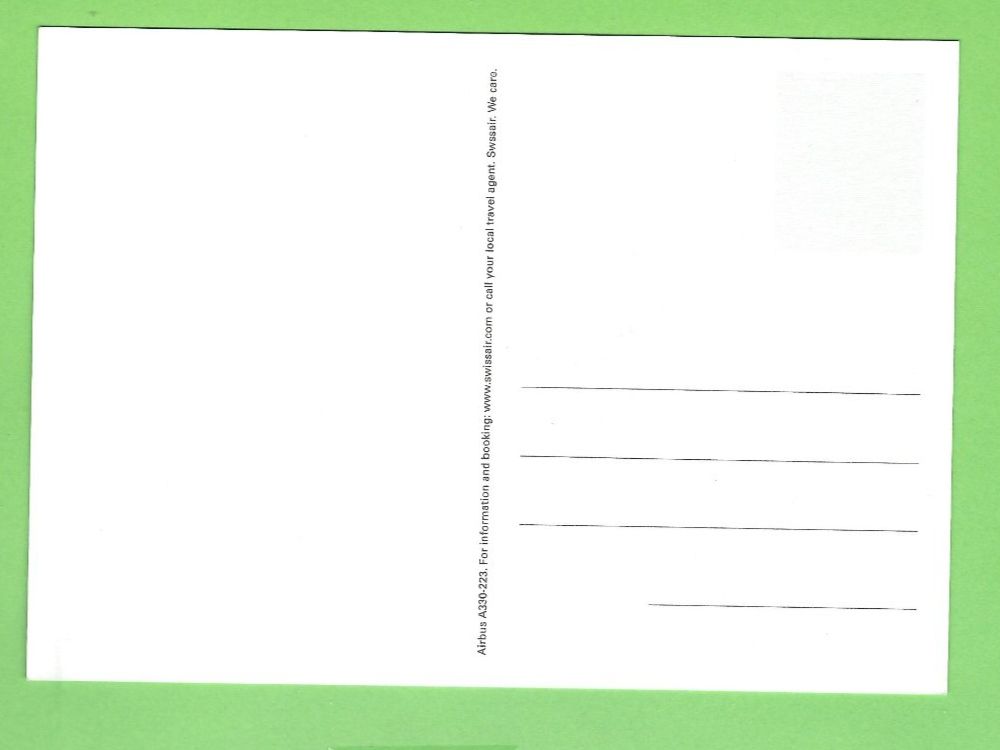 Ansichtskarten: Swissair Postkarte A330-223 – Gebraucht aus Zürich von t24_de 1