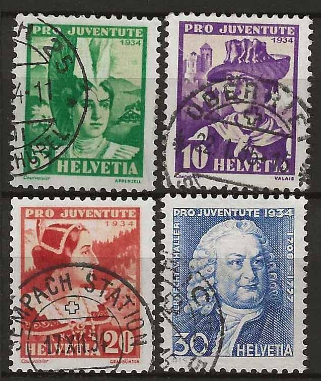 Tutti i francobolli: PJ034 - Pro Juventute 1934 obl. – Usato da Trélex venduto da Phil_Albert