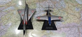 Schweizer Luftwaffe Mirage IIIS & Mustang P 51   M 1:100