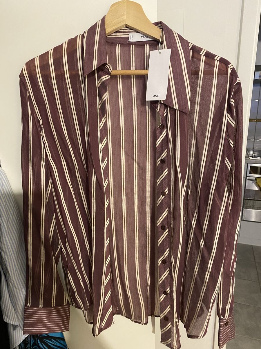 Mango Camicette: Durchsichtige Bluse neu – Nuovo e nell'imballaggio originale da Basel venduto da hea_pp2f