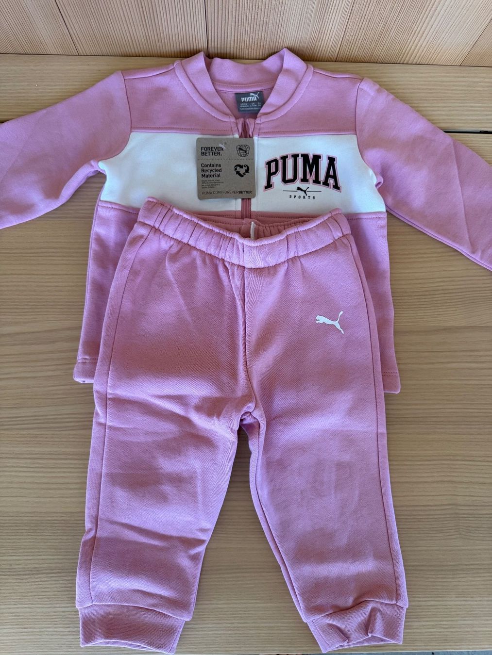 Puma Pantaloni: Puma Kinder Jogginganzug rosa Grösse 80 neu – Nuovo (secondo la descrizione) da Rombach venduto da MarkusJohannes