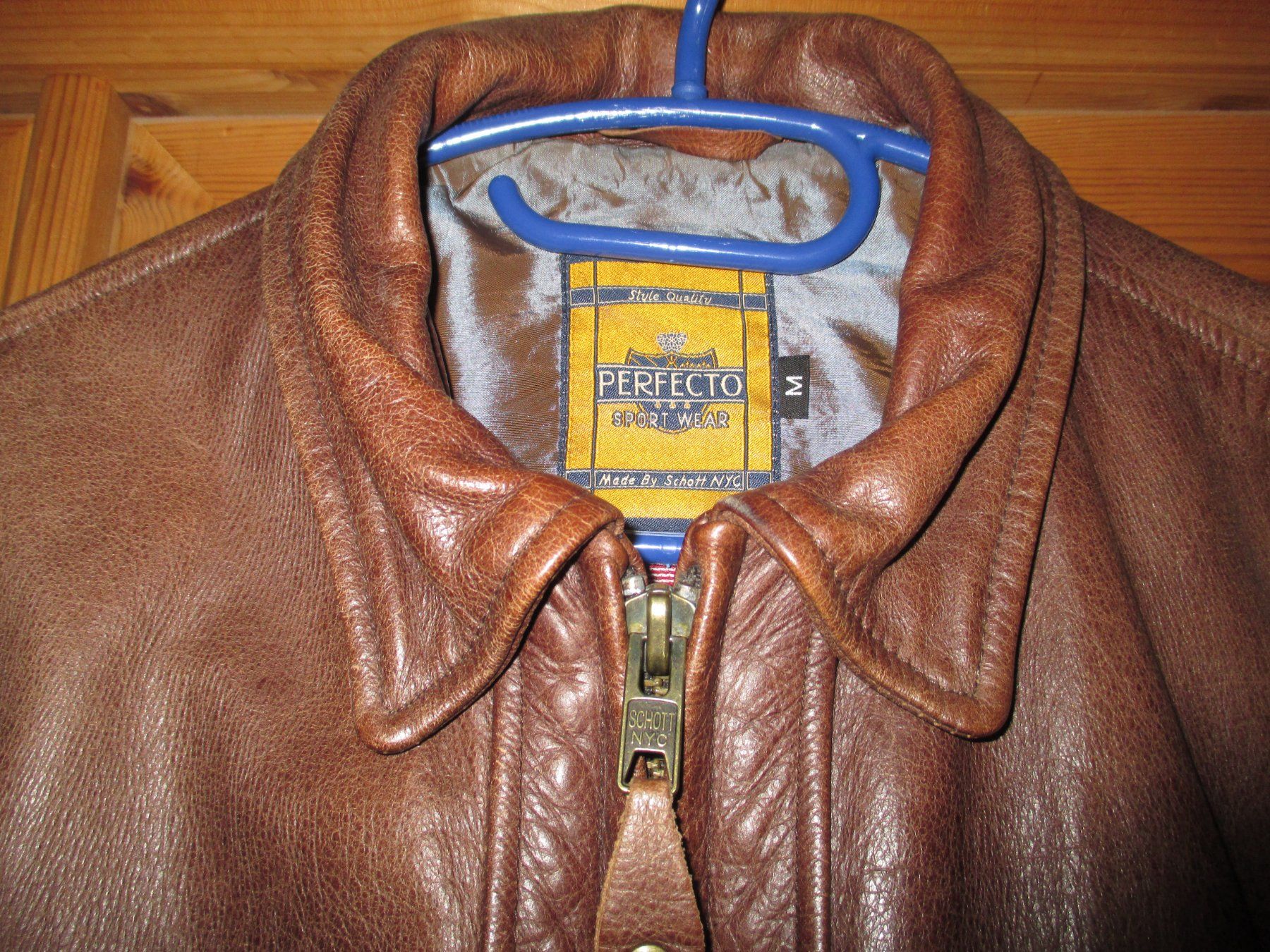 Schott Giacche: HERREN LEDERJACKE ROBUST VON SCHOTT GR.M – Usato da Winterthur venduto da katzen07 3