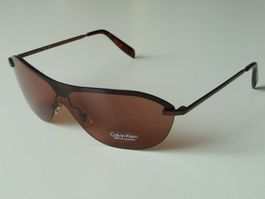 Calvin Klein 168S 587R braun Metall-Halbrahmen Glas rotbraun