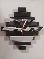 Hockey stick clock CCM 27x27 cm