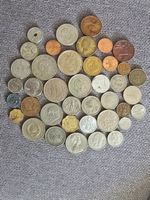 Sammlung von diversen Muenzen guter Zustand