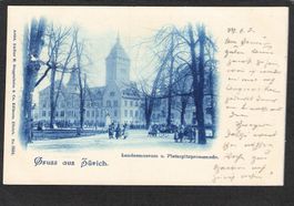 AK, Gruss aus Zürich , belebt , 1899