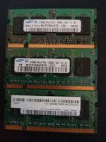 3 verschiedene SAMSUNG RAM Speicher PC2/DDR DIMM