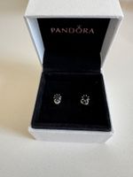 Pandora Ohrstecker silber/schwarz
