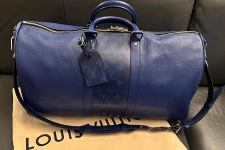 ❤️ Louis Vuitton Keepall 50 Taigarama Cobalt