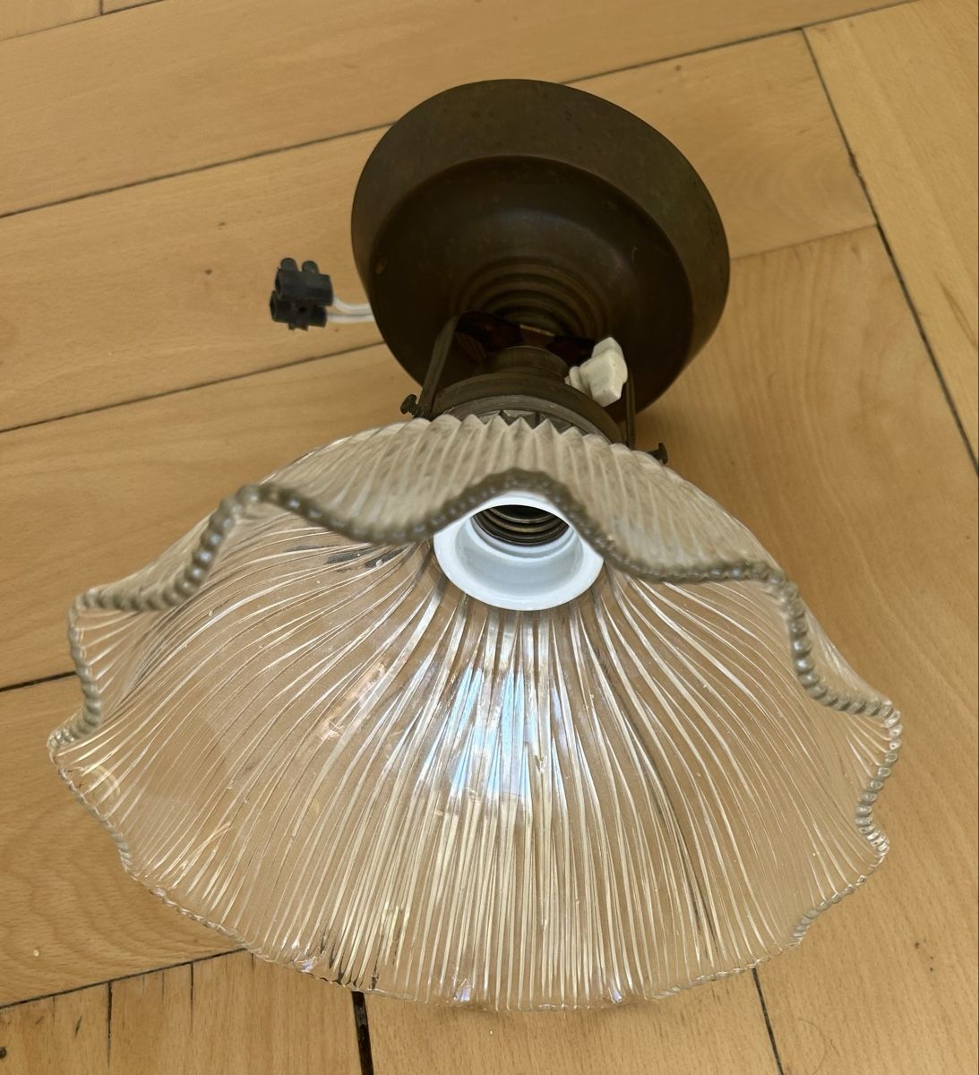 Lampadari & plafoniere: Vintage Deckenlampe Glas – Usato da Bern venduto da oggetti_20 1