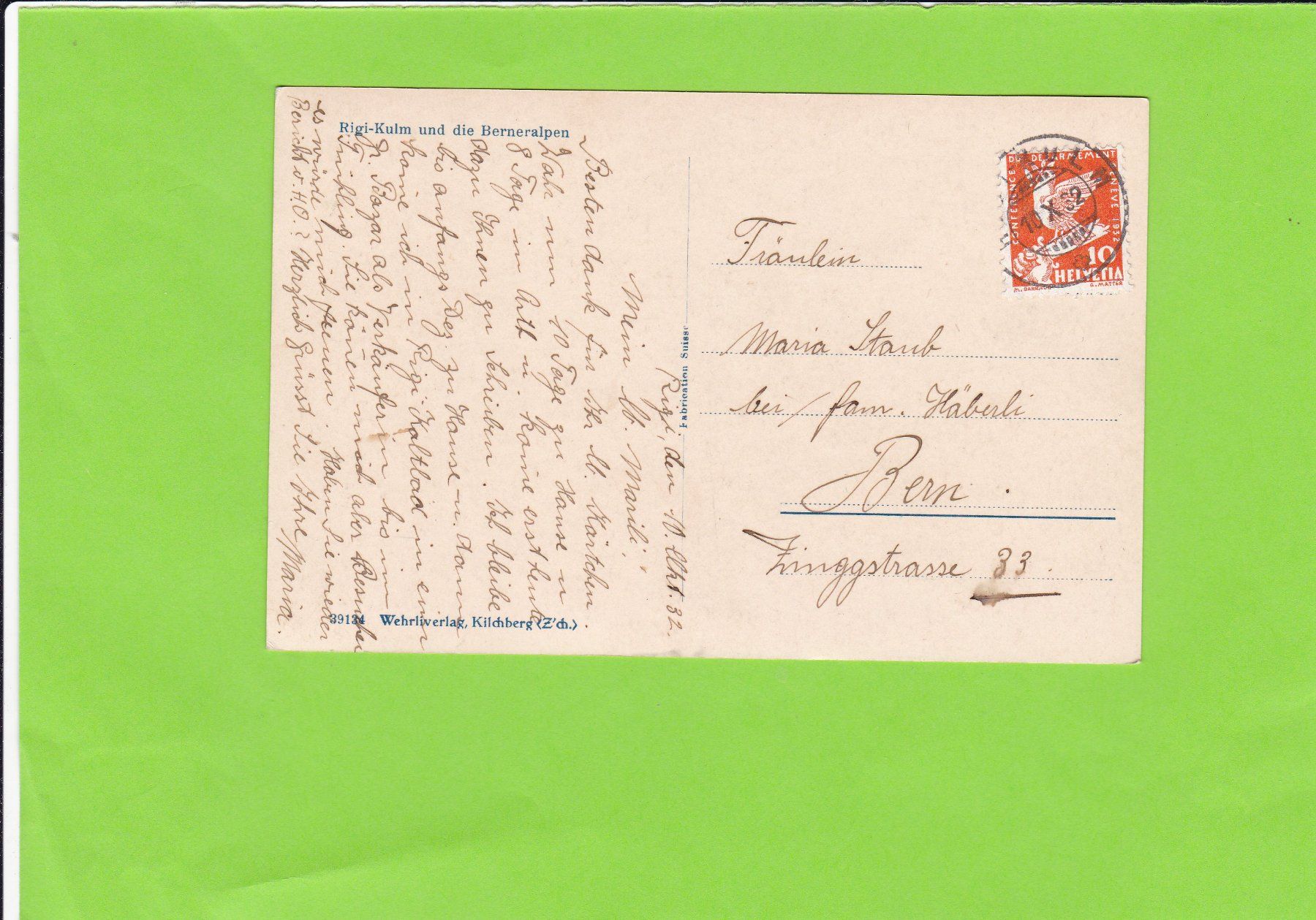 Cartoline postali: Rigi-Kulm und die Berner Alpen – Usato da St. Peterzell venduto da neckertal 1