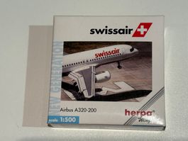 Herpa Swissair Airbus A320-200 1:500 Modellflugzeug