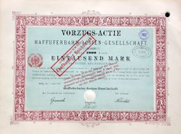 Haffuferbahn-AG, Elbing - 1899 (Vorzug)