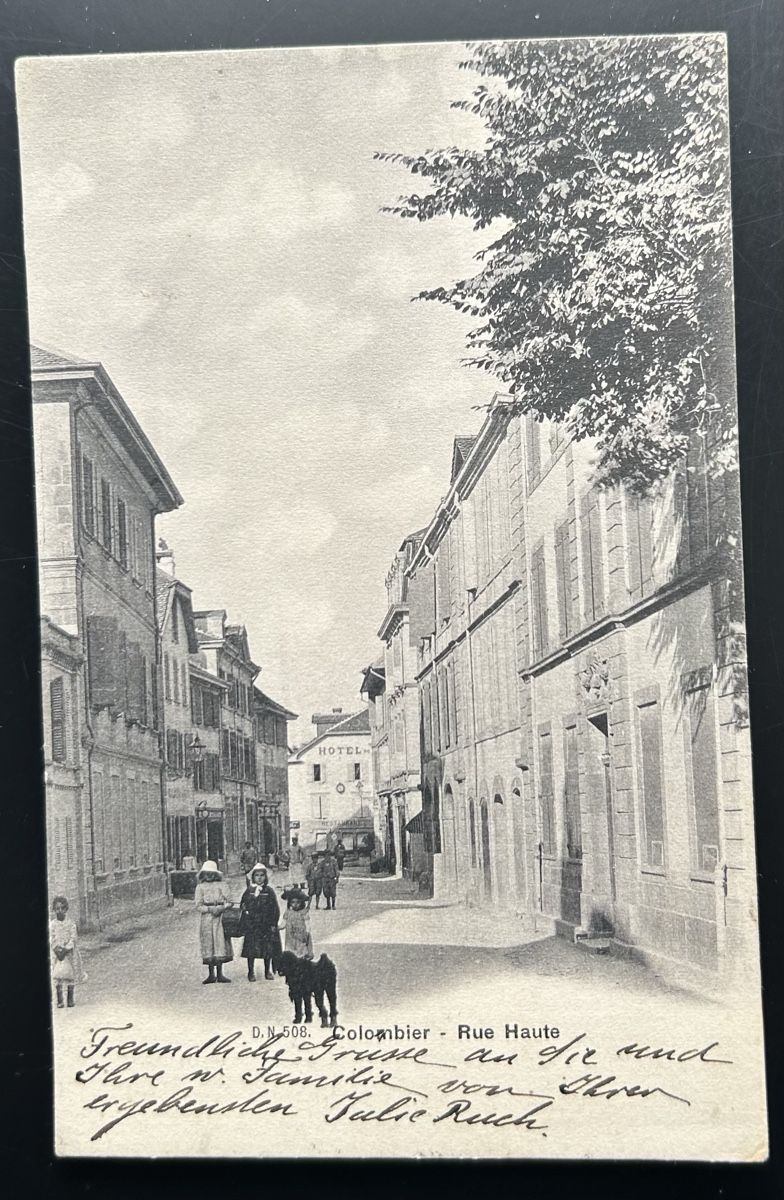 Cartoline postali: Colombier Rue Haute – Usato da Horw venduto da Tellbub