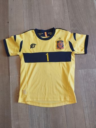 Fussballtrikot Spanien Casillas Grösse S (ca. 140) gelb Kind