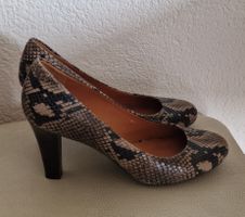 Geox Echtleder Pumps, Schlangenmuster, Gr. 38, Top!