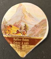 Kaffee-Rahm Deckel Zermatt Floralp gebraucht