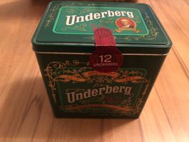 Underberg Dose mit 12 Flaschen 1970er Jahre Neu
