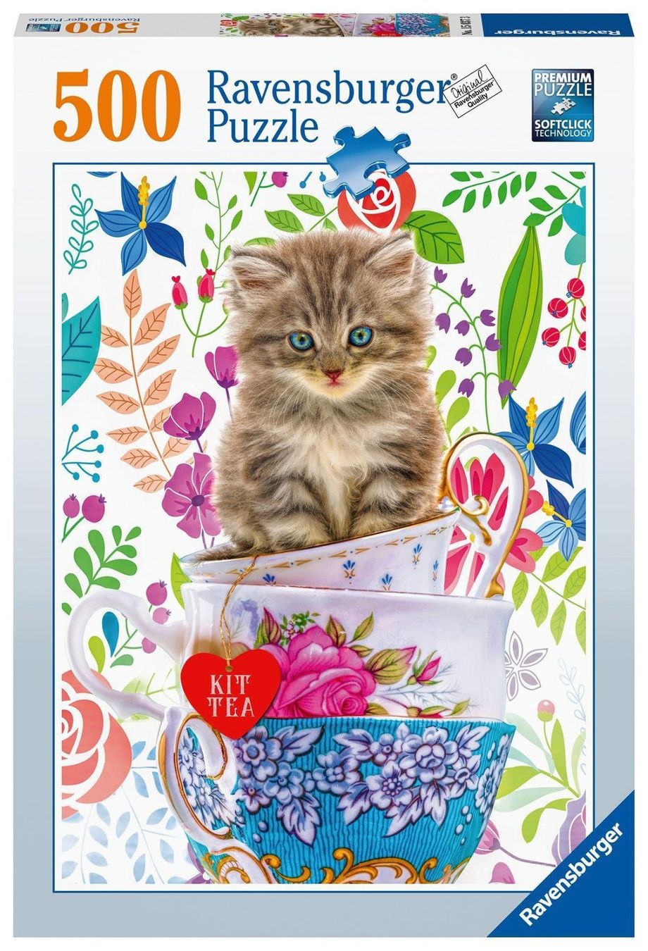 Ravensburger Puzzles: Ravensburger Puzzle Kätzchen im Tässchen 500 Teile – Neu und originalverpackt aus Oensingen von