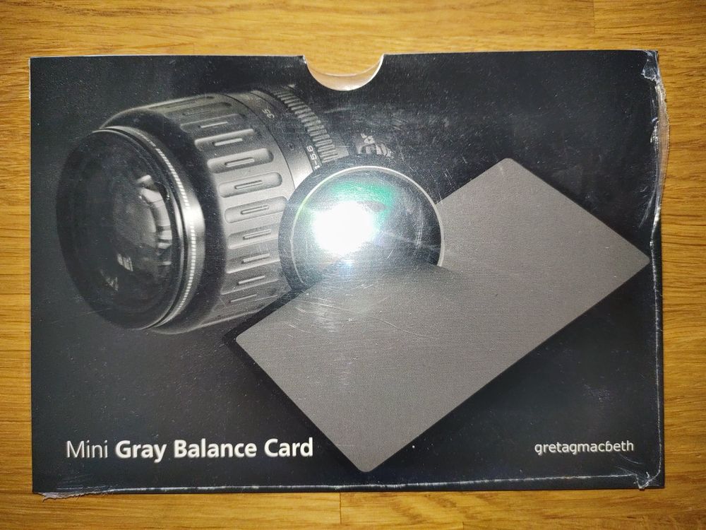 ColorChecker Graubalance Karte (X-Rite/Gretagmacbeth) (Neu (gemäss ...