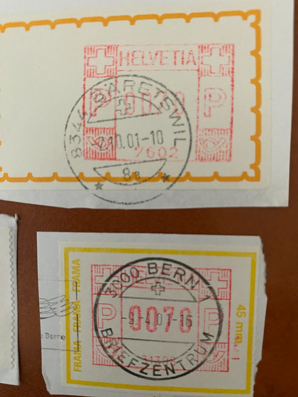 Tutti i francobolli: Briefmarken Automatenmarken – Usato da matten b. interlaken venduto da jfran17 3
