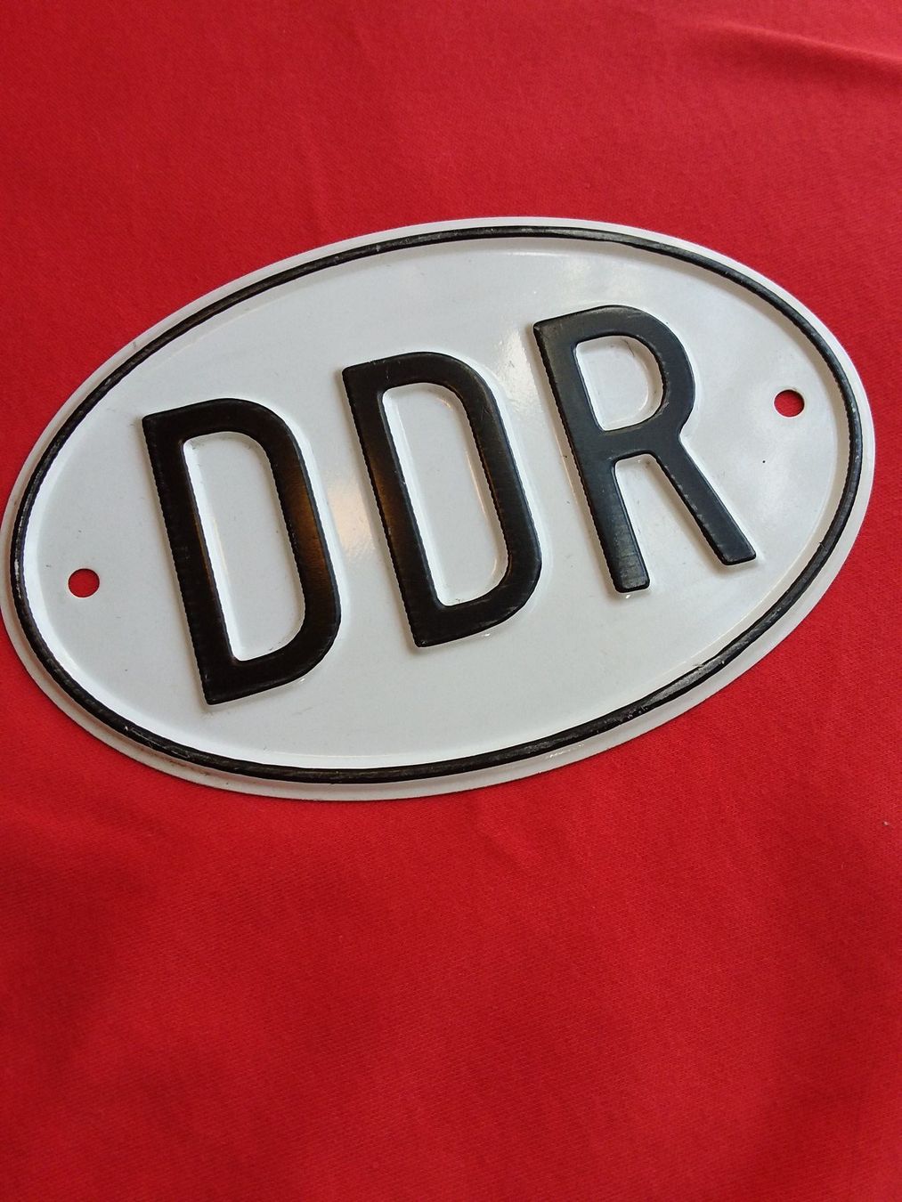 Insegne: Metall Email Schild DDR – Usato da Zürich venduto da sanwit