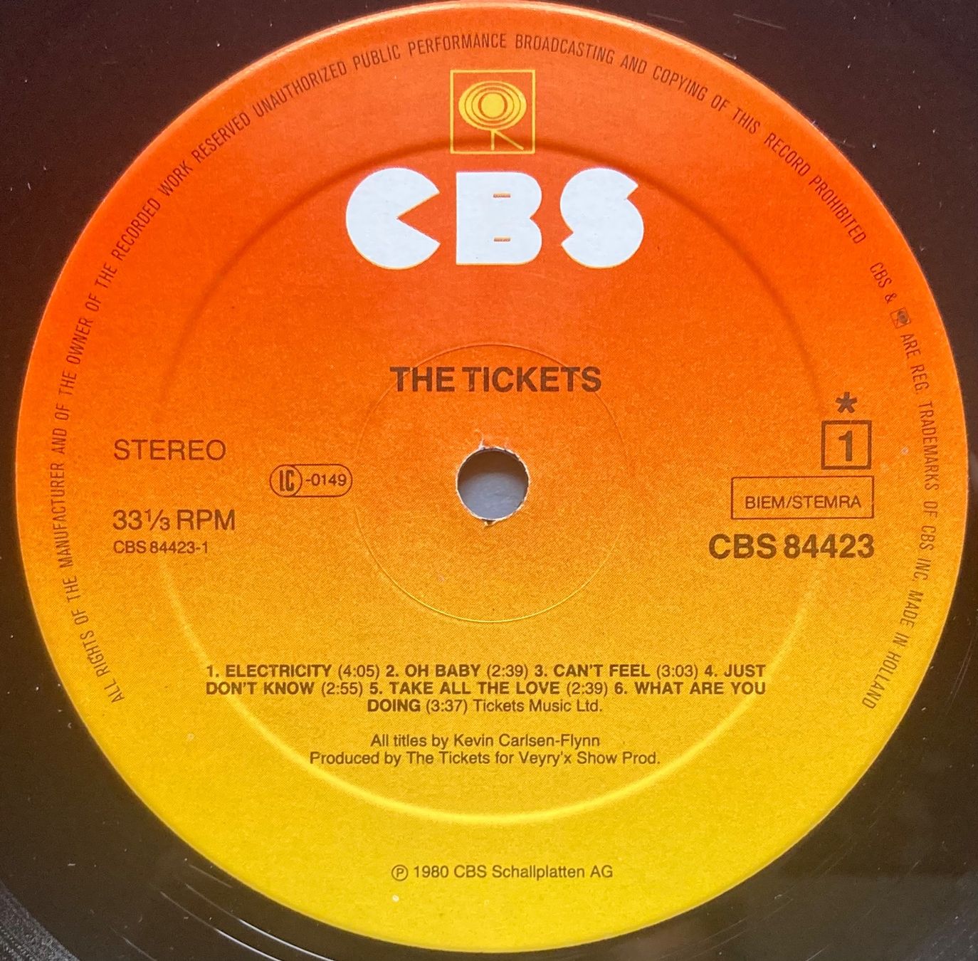 Schallplatten: THE TICKETS - 0001 – Gebraucht aus Poliez-Pittet von Newtown-Records 3