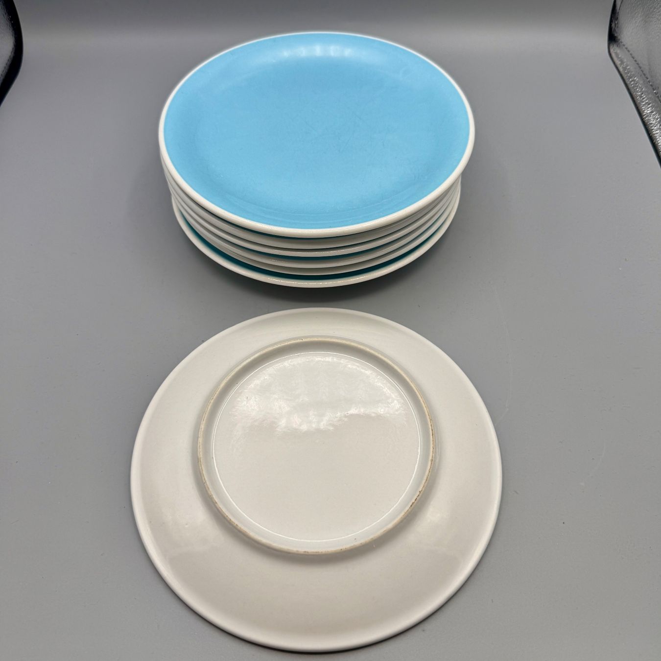 Rössler Teller: 7 Dessertteller  Rössler Blau 19cm – Gebraucht aus Ueberstorf von Brocandi 1