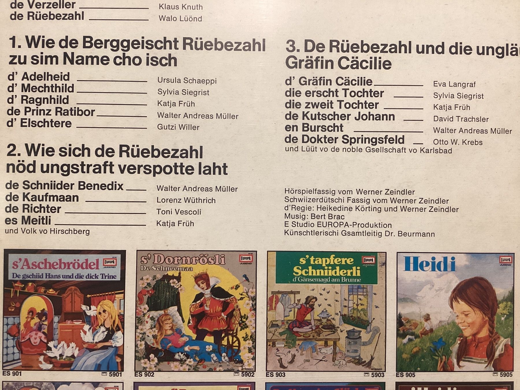 Schallplatten: De Rüebezahl LP – Gebraucht aus Gutenswil von Hamzian 1