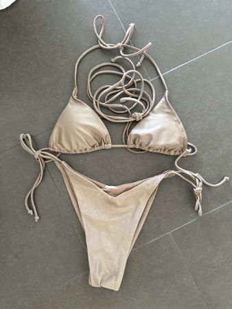 Bershka Bikini beige Grösse S/L guter Zustand