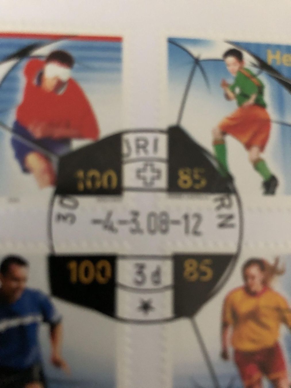 Alle Briefmarken: 2008 Sondermarke "Aktivfussball" – Gebraucht aus Horw von Luki49 2
