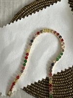Bracelet tennis multicolore ✨ Élégant & Tendance!